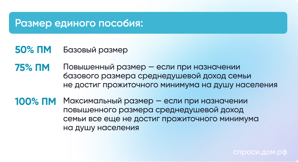 Детское единое пособие в 2024 году: размер, кому назначают, как получить